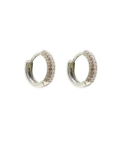 AMANDA CREOLE SMALL silver