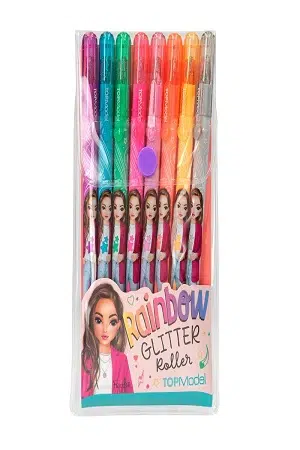 TOPModel Glittergelpennor, 8-p
