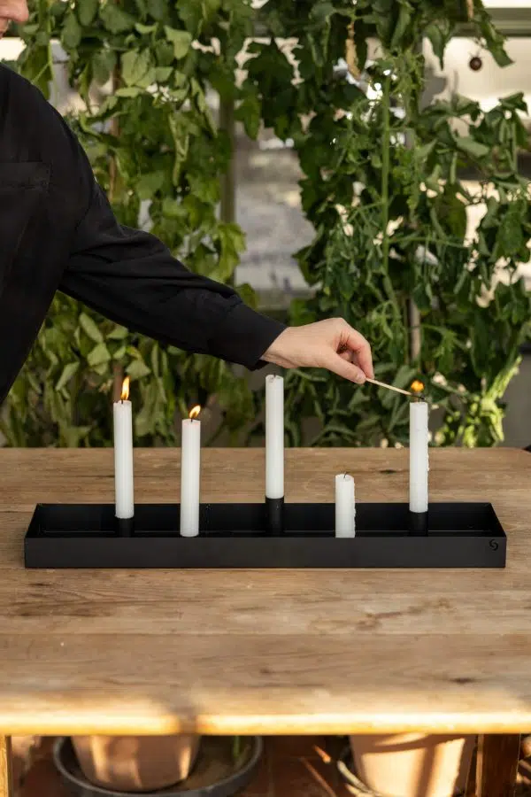 SUND ljusstake svart